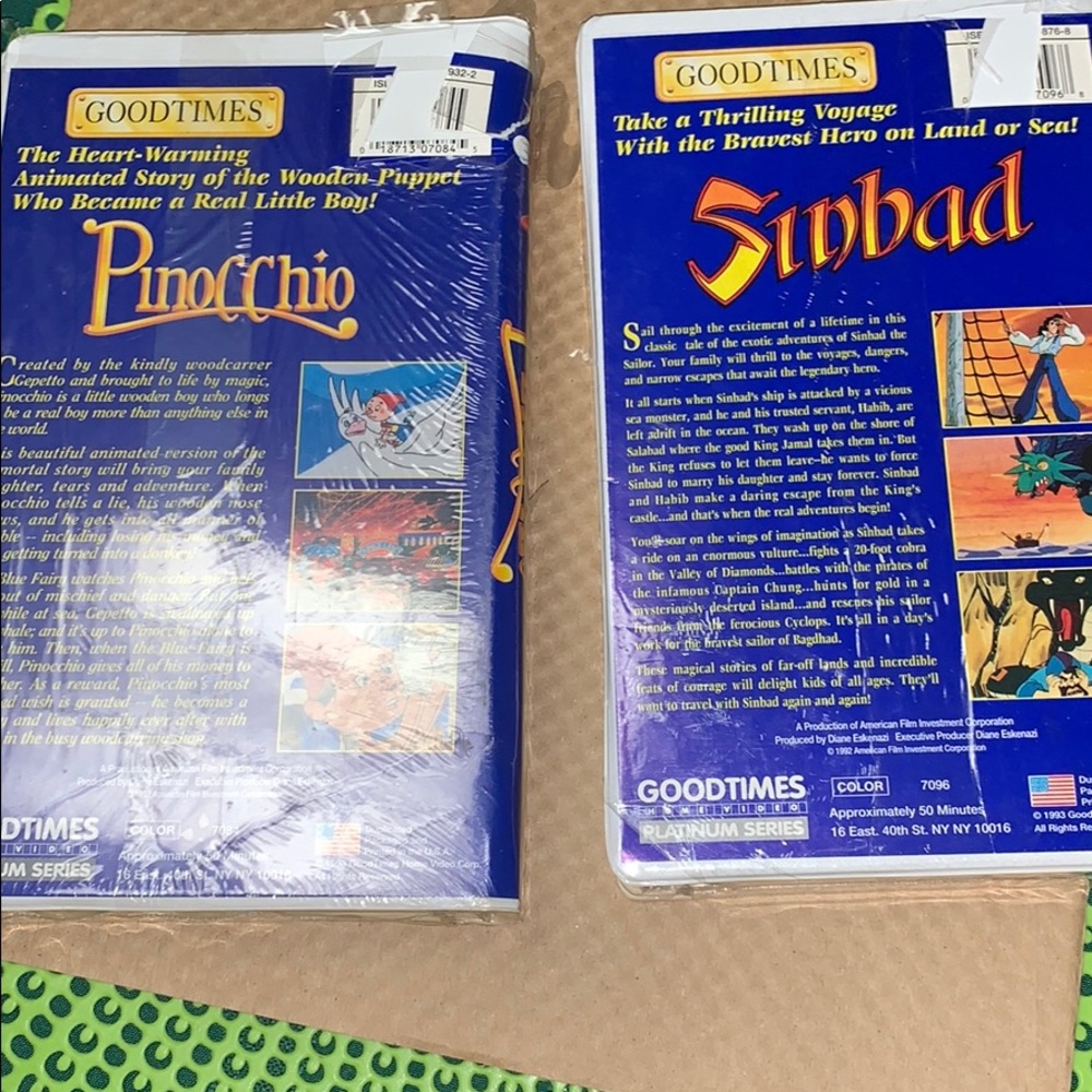 2 Vintage Goodtimes VHS tape